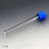 Globe Scientific Test Tube with Separate Blue Screw Cap, 16 x 120mm (15mL), PS Case/1000 6155