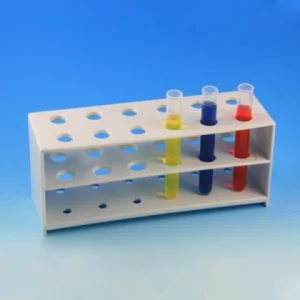 Globe Scientific Rack Tube 12mm 12-Place PP White 456105
