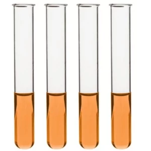 Eisco 7mL, 12x100mm 100PK Test Tubes Rimmed - Light Wall, 1mm Thick - Borosilicate 3.3 Glass CH0718B