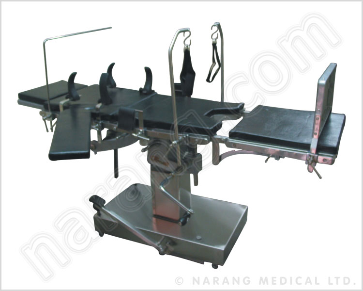 HYDRAULIC SURGICAL OPERATING TABLE WITH TRACTION