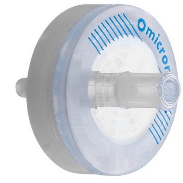 Omicron SFGF125B Glass Fiber Syringe Filter Non-sterile, 25mm, 1.6m, 100/pk