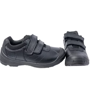 Treads Boys Velcro Shoe – Madrid (UK1) Black