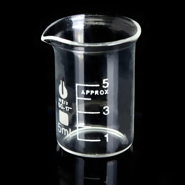 5ml low Form Laboratory Borosilicate Glass Beaker PACK OF 10