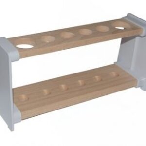 WOODEN TEST TUBE STAND RACK 6 HOLE ALL 32MM