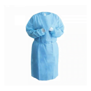 Disposable Isolation Gown with Knitted Cuff