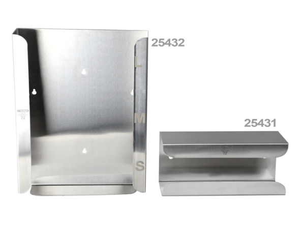 GLOVE DISPENSER - single - stainless steel (SHIPPED FROM ABROAD)