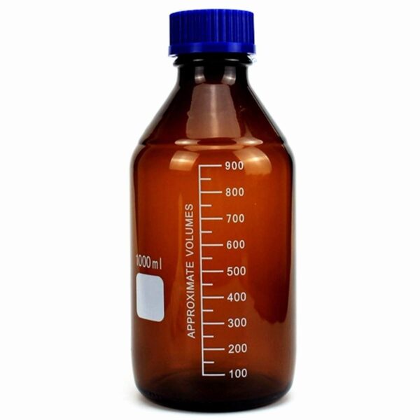 Amber Laboratory Reagent Bottle Clear Glass