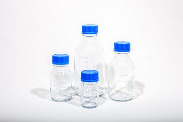 100ml 250ml 500ml 1000ml Laboratory Borosilicate Glass Reagent Bottle Set