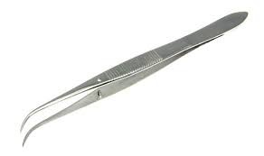 Fine Point Curved Forceps