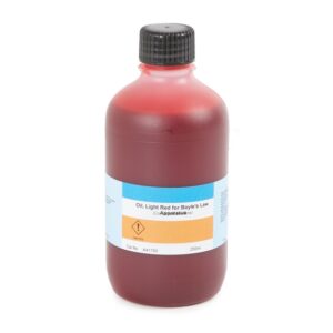 Light Red Oil for Vertical Boyle's Law Apparatus - 250ml  250  millilitres