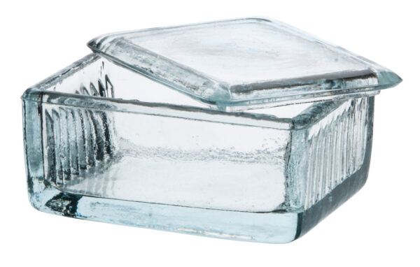 Glass Staining Dish for 10 or 20 Slides with Grooves- Eisco Labs