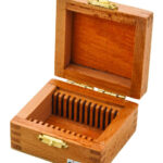 Slide Box Wooden for 12 slides for Geological slides