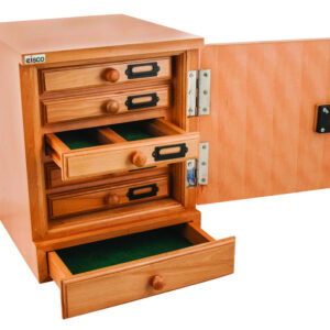 EISCO Wooden Slide Cabinet 5 Drawers 500 Slide Capacity Total