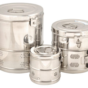 Sterilizer Drum Shallow Size 10"x9"
