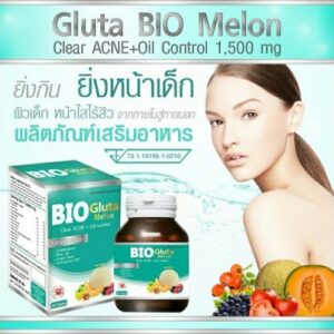 Bio Gluta Melon Clear Acne Oil Control 1 500 mg - 30 tablets