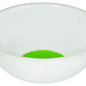 Evaporating Basin - 4.3" (110mm) dia. Porcelain, Deep form with Spout - Eisco Labs