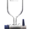 Dropping Funnel, 100ml, Cylindrical - Screw Thread, Socket Size 24/29, PTFE Stopcock, Borosilicate Glass - Eisco Labs