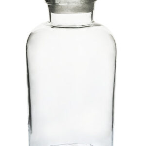 Eisco Labs Reagent Bottle, Soda Glass, Wide Neck with Stopper, 1000 mL