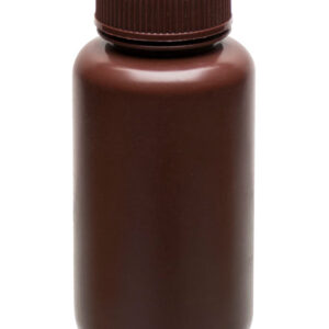 Reagent Bottle 30ml Wide Mouth - HDPE - Amber Color