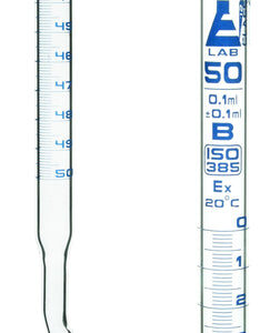 Burettes - PTFE Rota flow stopcock Class-B 50 ml White Graduation