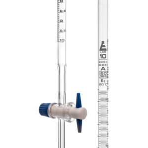 Burettes - PTFE Key stopcock Class 'A' 10 ml White graduation