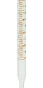 Burettes - PTFE Key Stopcock - Amber Printing, Class-A, 10 ml