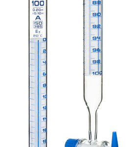 Burettes Schell bach-PTFE key stopcock Class 'A' 100 ml