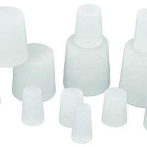 Silicon Rubber Cork-Translucent bottom 10mm top 12.5mm length 20mm