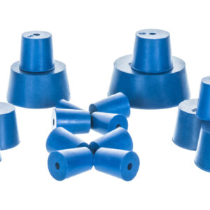 Neoprene Stoppers - ASTM - One Hole  BOTTOM 8.2MM, TOP 12.7MM, LENGTH 25MM