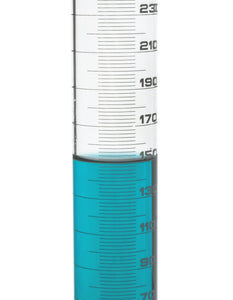 Measuring Cylinder, 250ml - Class B, Tolerance: ±2.0ml - Borosilicate Glass, White Graduations - Round Base - Eisco Labs
