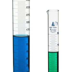 Measuring Cylinder, 2000ml - Class A, Tolerance: ±10.00ml - Borosilicate Glass, White Graduations - Round Base - Eisco Labs
