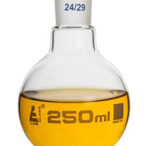 Boiling Flask, 250ml - 24/29 Interchangeable Joint - Borosilicate Glass - Round Bottom - Eisco Labs