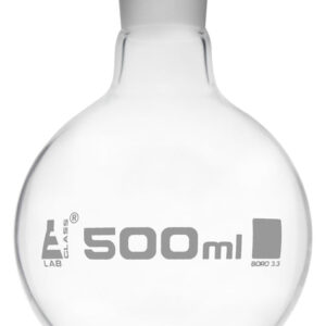 Florence Boiling Flask, 500ml - 29/32 Interchangeable Joint - Borosilicate Glass - Round Bottom - Eisco Labs