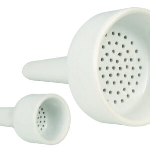 Buchner Funnel, 3.5cm - Porcelain - Straight Sides, Perforated Plate - Eisco Labs
