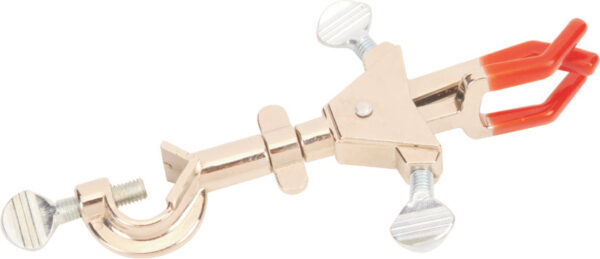 3 Prong Double Adjustable Universal Clamp with integral boss head