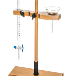EISCO Funnel and Burette Combined Stand Polished Wood