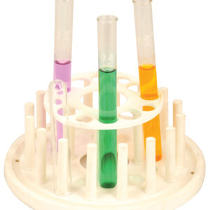 EISCO Round Test Tube Stand Polypropylene 12 Holes and 16 Pins