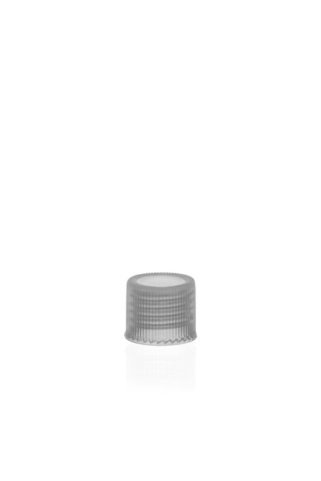 White polypropylene cap linerless