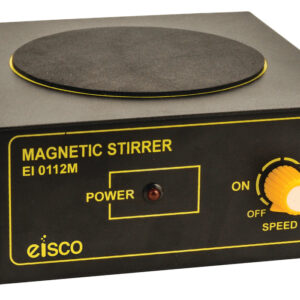 Magnetic Stirrer, 4" Round Plate, Lightweight Stirring up to 500ml, Portable and Compact Design - Eisco Labs