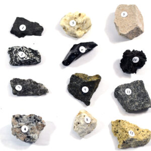 Eisco Igneous Rocks Kit - Contains 12 specimens measuring approx. 1" (3cm)