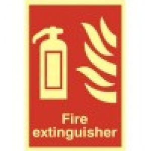 Fire Extinguisher Sign-Photoluminescent