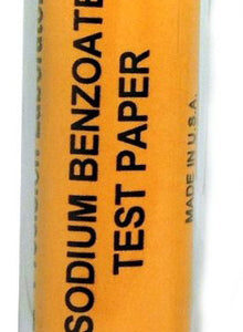 EISCO Sodium Benzoate Paper Strips - Genetic Taste Testing Vial of 100