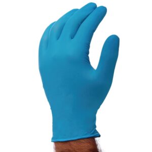 Polyco Large Blue Powder Free Nitrile Disposable Gloves - Pack of 200 Box