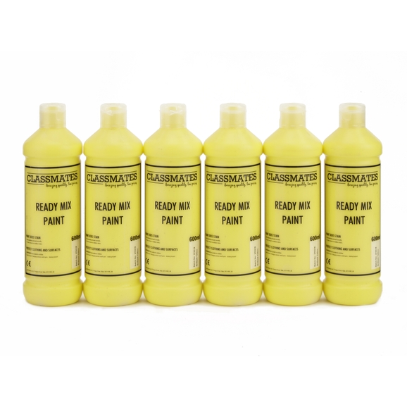 HC1643244 - Classmates Ready Mixed Paint - Pastels - 600ml - Pack of 6