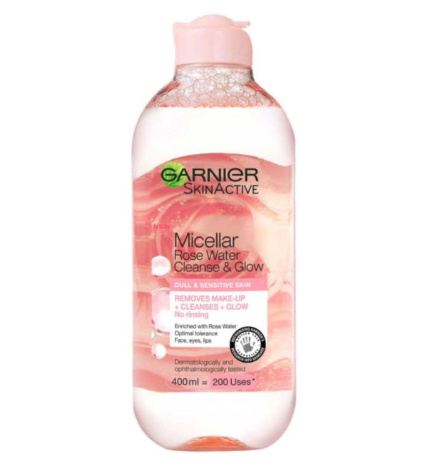 Garnier Skin Micellar Rose Water Cleanse & Glow Dull & Sensitive Skin