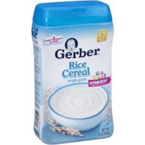 Gerber Baby Cereal Rice 8 Oz