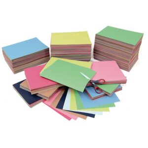 Remnant Assorted Colored Construction Paper Various Sizes 18kg