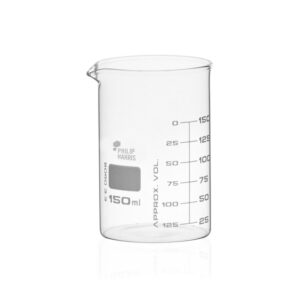 Philip Harris Glass Beaker Squat Form: 150ml - Pack of 12 Pack of twelve