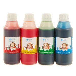 Messy Play Food Colouring from Hope Education   Pack of four