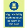 Wear Protective Clothing Sign- Photoluminescent